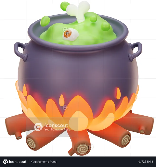 Cauldron Pot  3D Icon