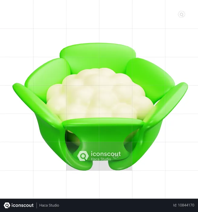 Cauliflower  3D Icon