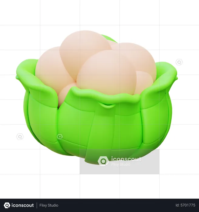 Cauliflower  3D Icon