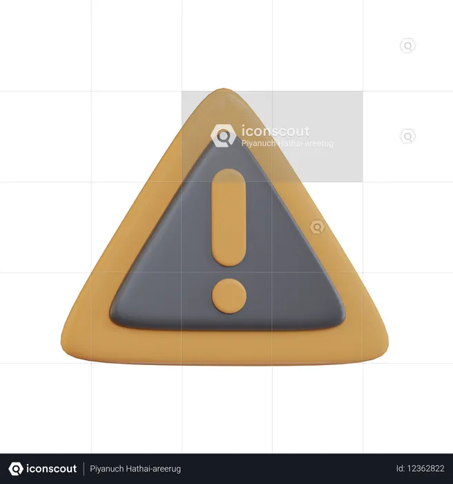 주의 표시  3D Icon