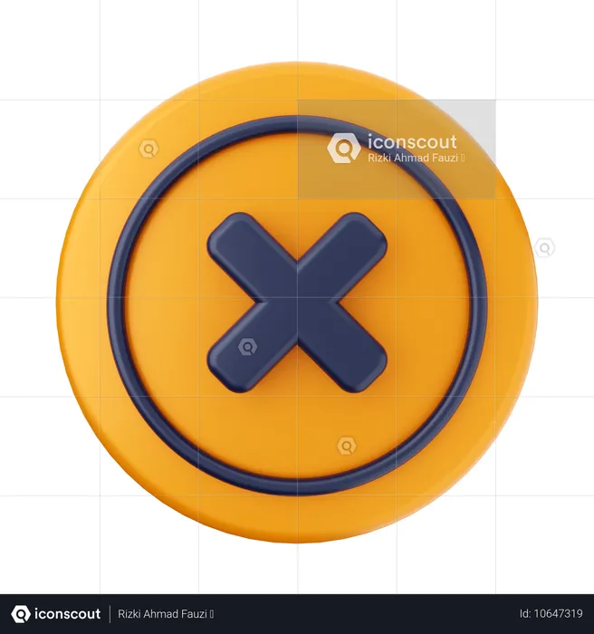 Caution Sign  3D Icon