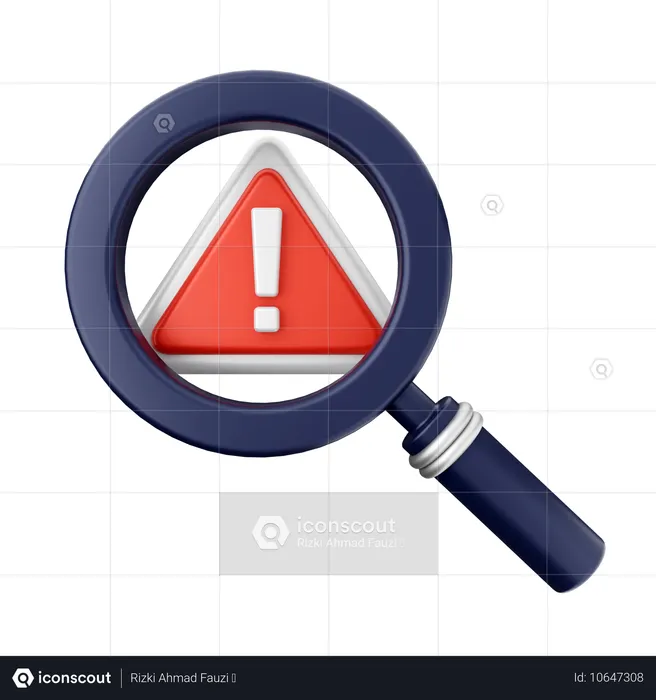 Caution Sign  3D Icon