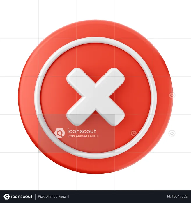 Caution Sign  3D Icon