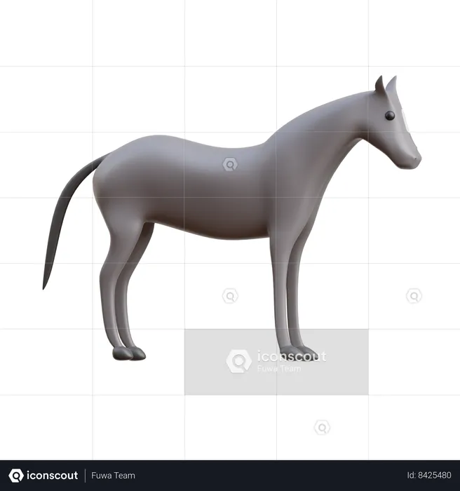 Cavalo  3D Icon