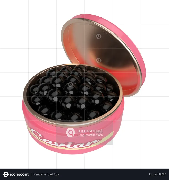 Caviar  3D Icon