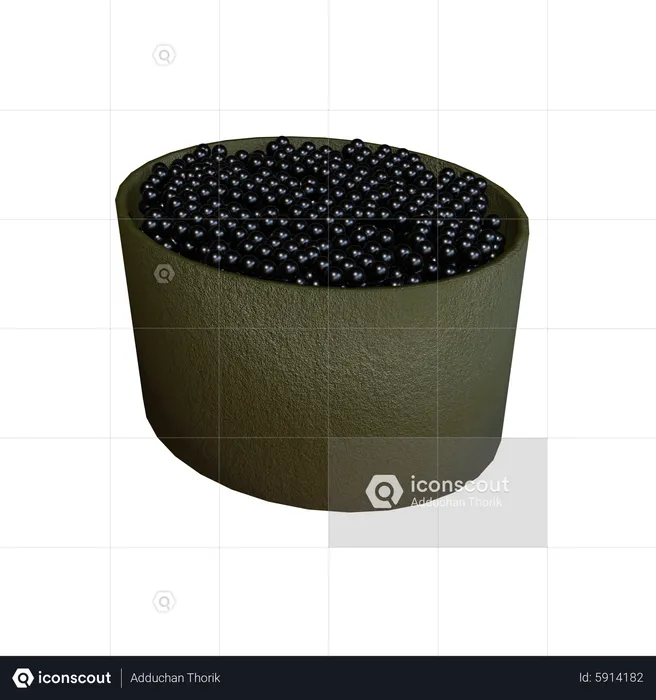 Caviar Sushi  3D Icon