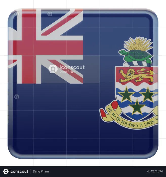 Cayman Islands Flag Flag 3D Illustration