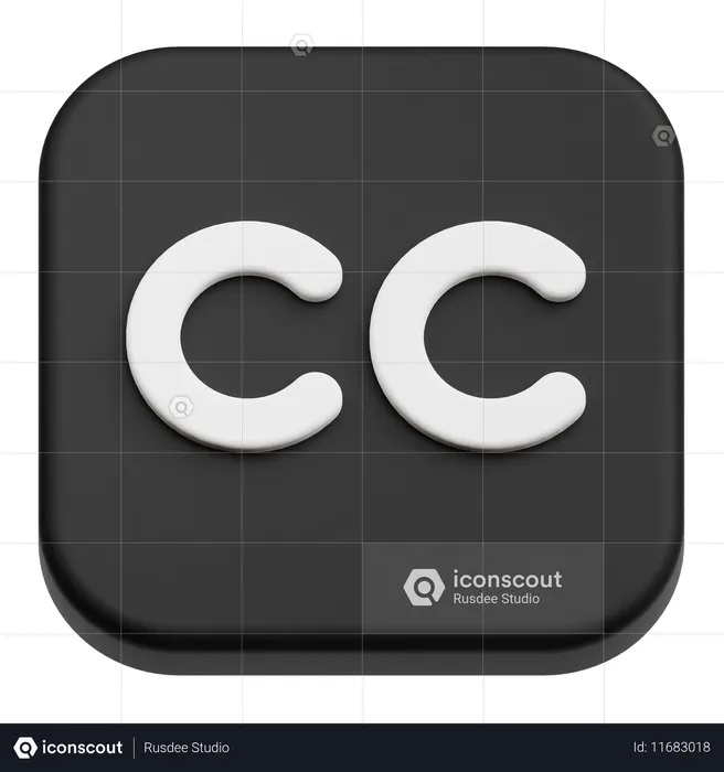 Cc  3D Icon