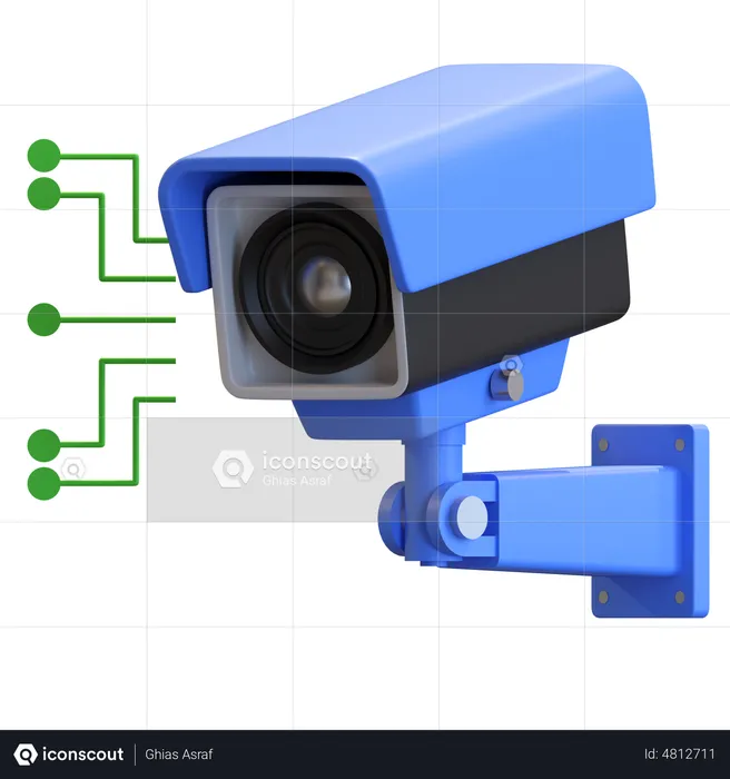 Cctv Camera  3D Illustration