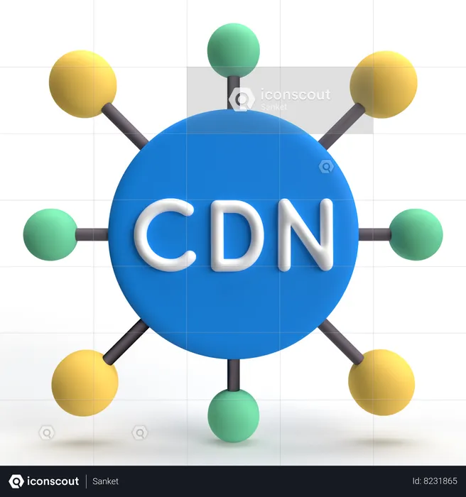 CDN  3D Icon