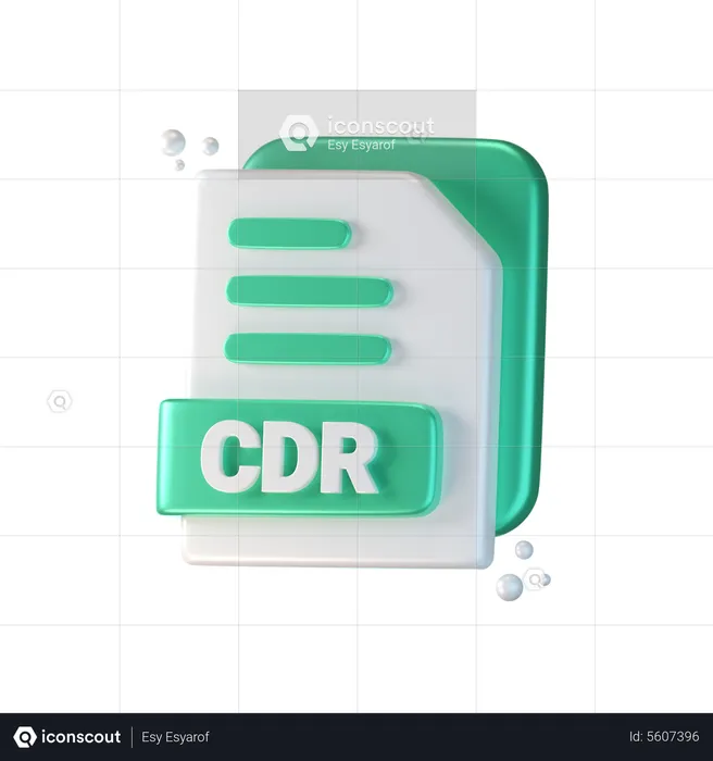 Cdr-Datei  3D Icon