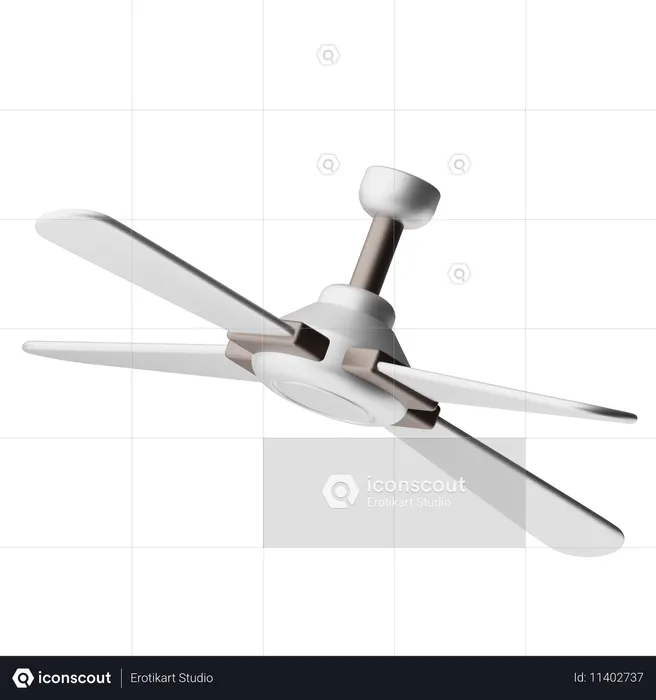天井ファン  3D Icon
