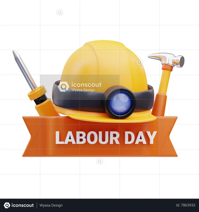 Celebración del día del trabajo  3D Icon