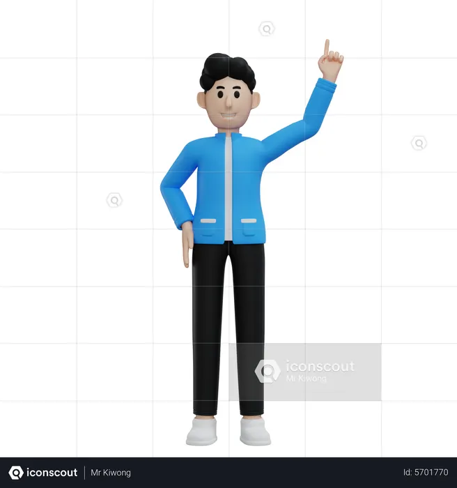 Comemorando o sucesso do empresário  3D Icon