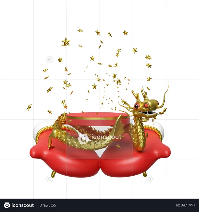 Celebrating chinese new year  3D Icon