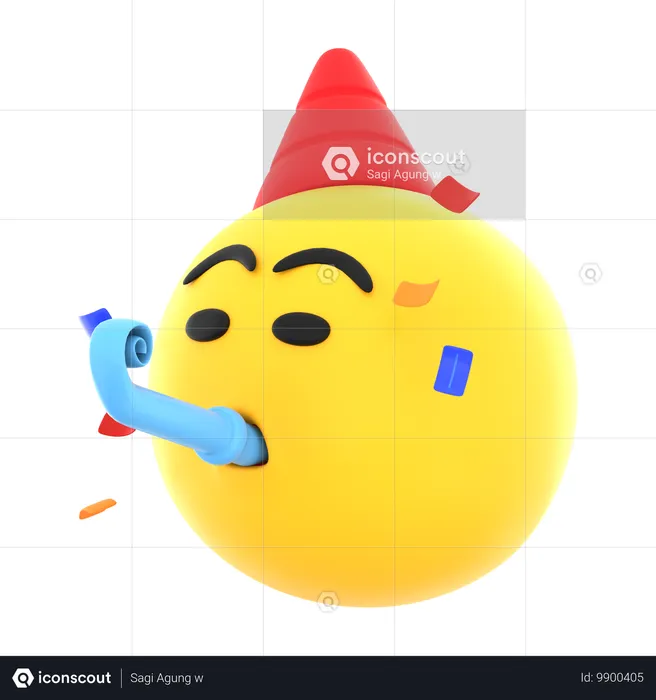 Celebrating Emoji Emoji 3D Icon