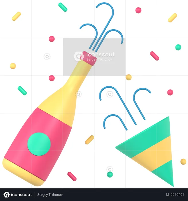 Celebration Confetti  3D Icon