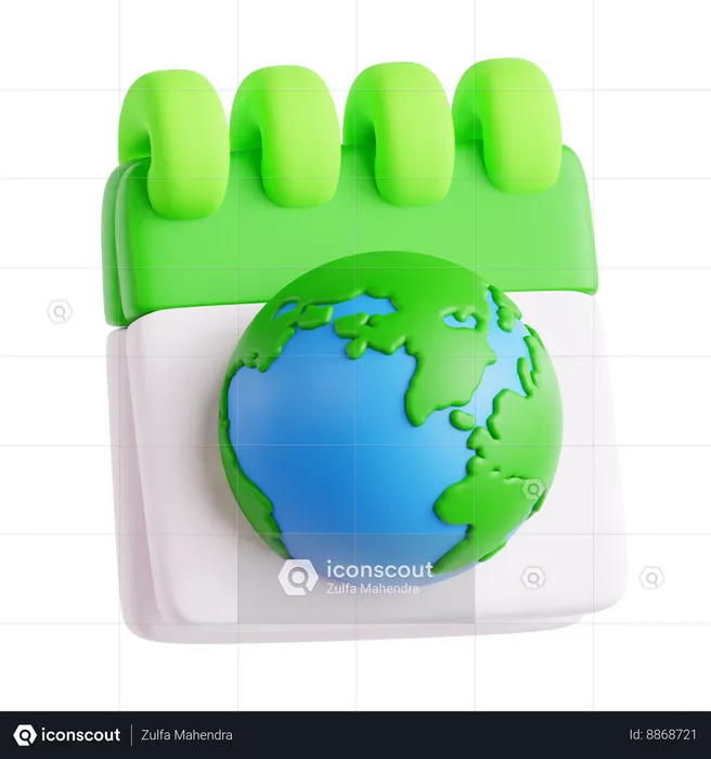 Célébration du jour de la terre  3D Icon