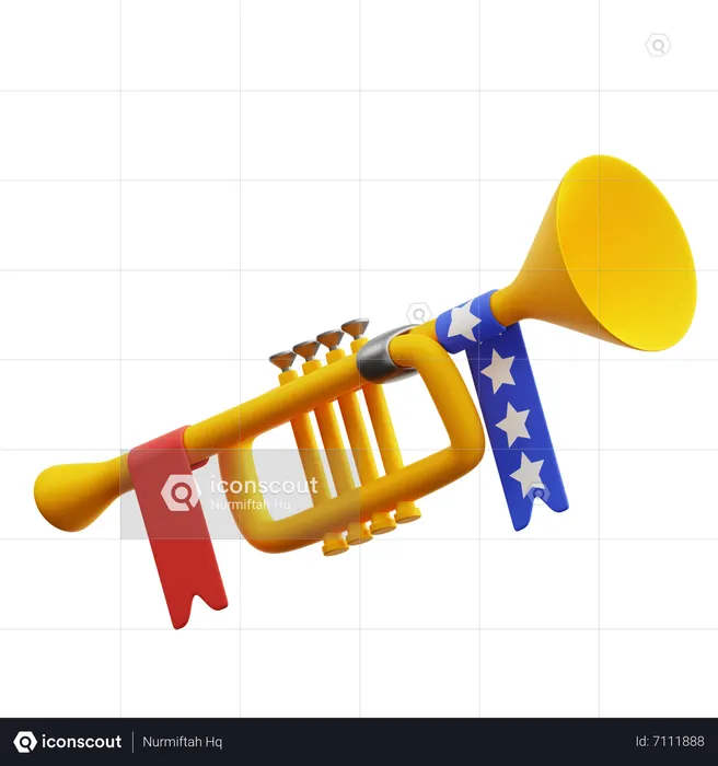 Celebration Trumpet  3D Icon