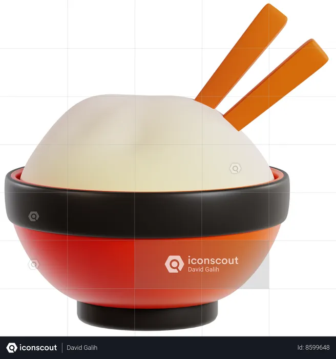 Celebratory Rice Chinese Feast  3D Icon