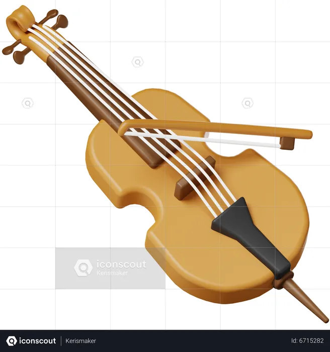 Cello  3D Icon