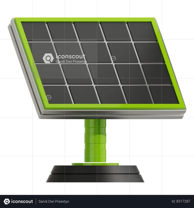 Cellule photovoltaïque  3D Icon