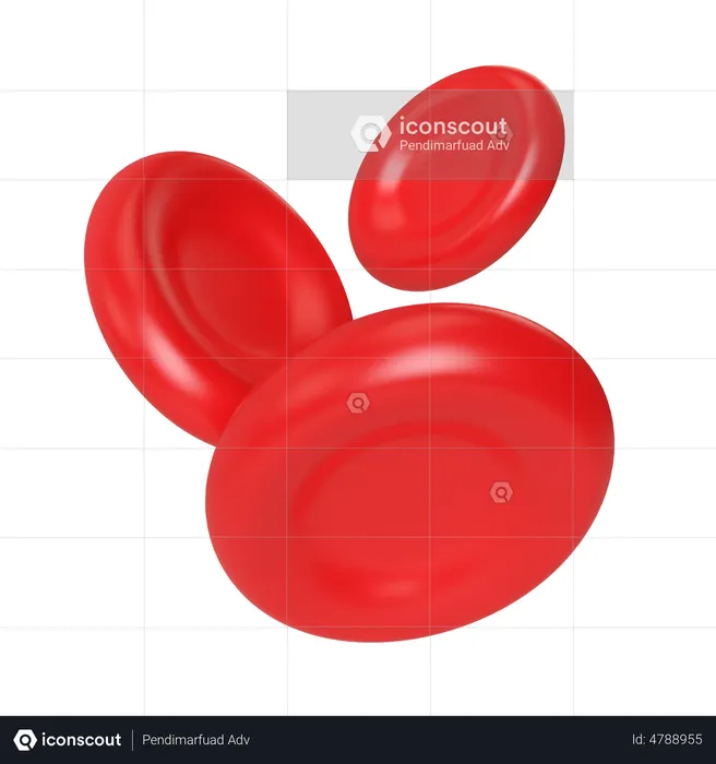 Cellules sanguines  3D Illustration