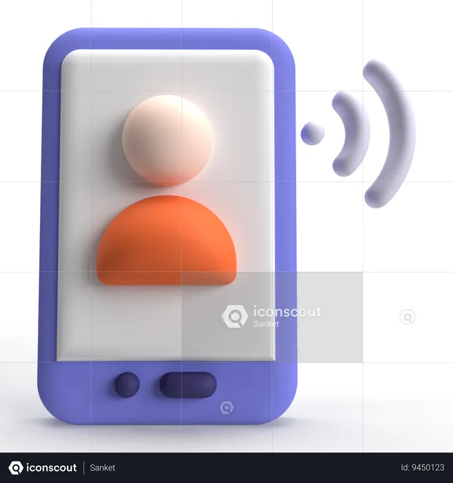 Chamada móvel  3D Icon