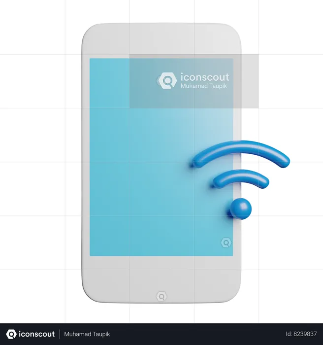 Wi-Fi móvel  3D Icon