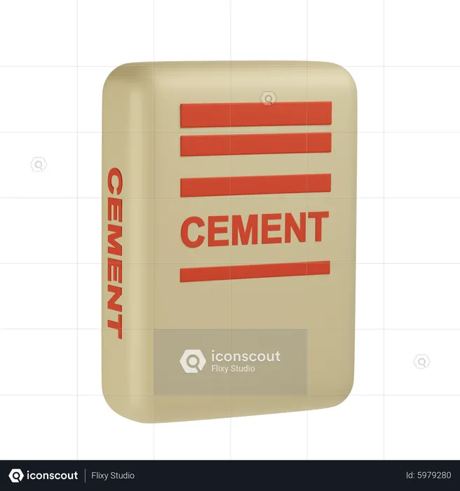 Cement  3D Icon