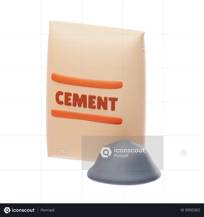 Cement Bag  3D Icon