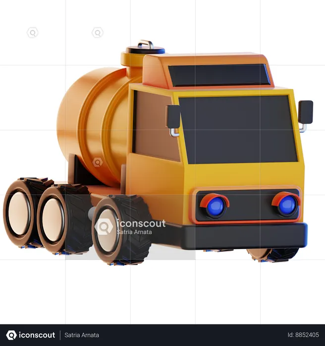 Cement Truck  3D Icon