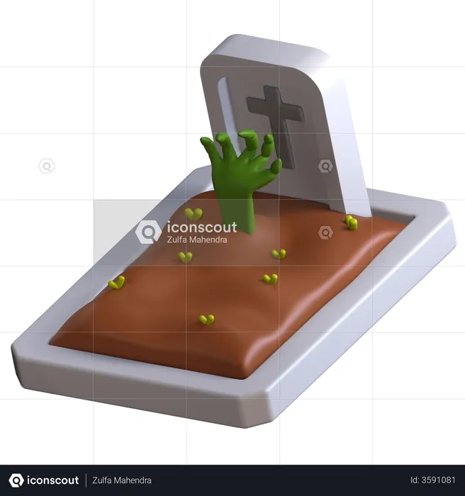 Cementerio  3D Illustration