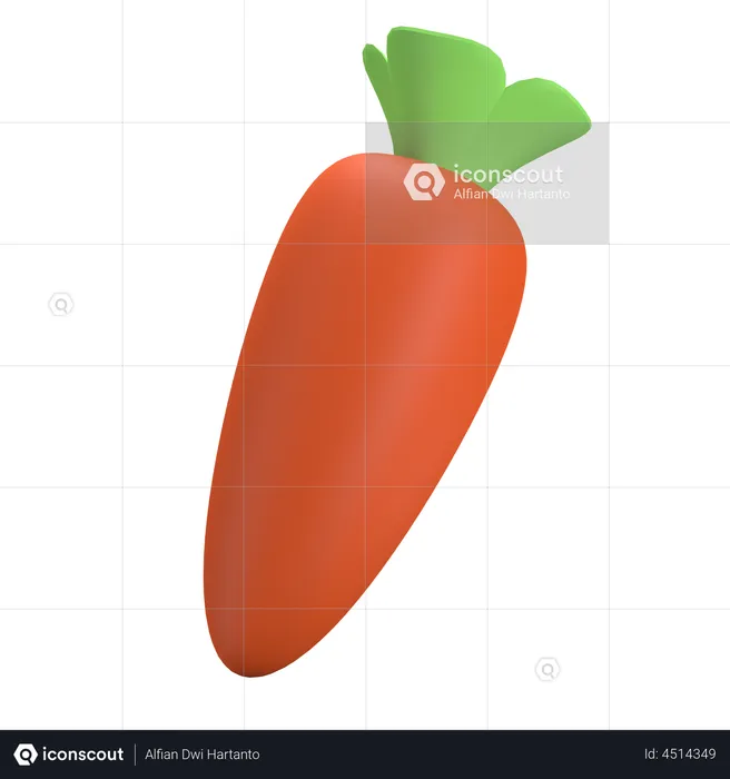 Cenoura  3D Illustration