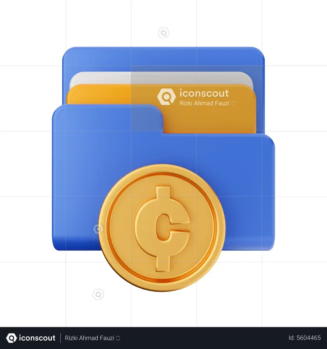 Fichier de centimes  3D Icon