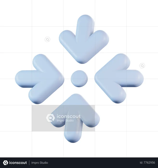 Center Arrows  3D Icon