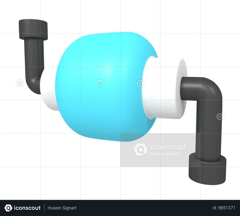 Center pipe connection  3D Icon