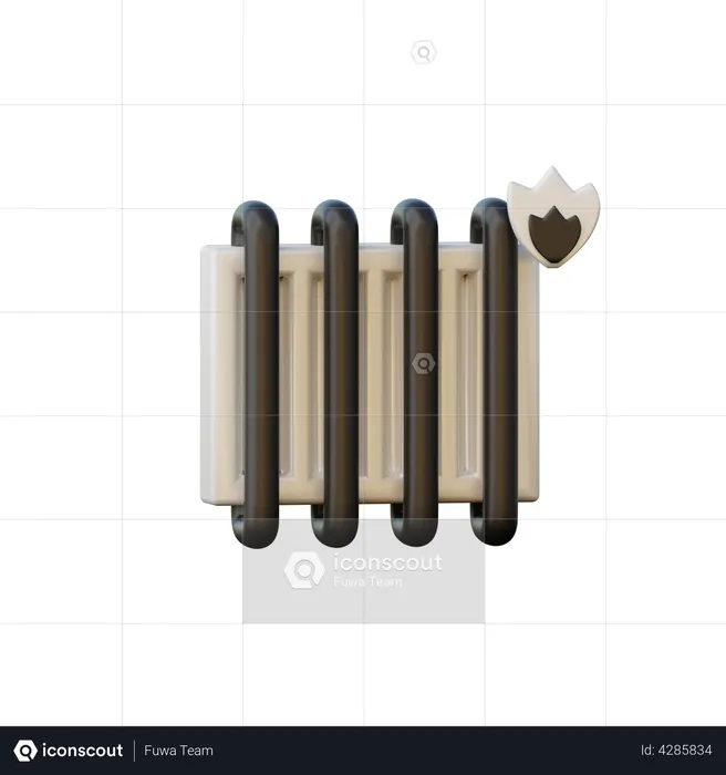 Central Heater  3D Illustration