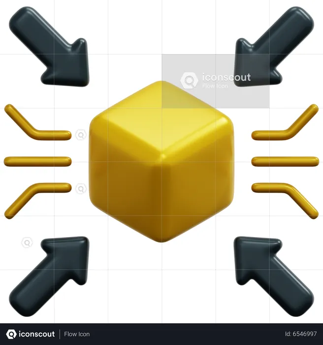Centralized Blockchain  3D Icon