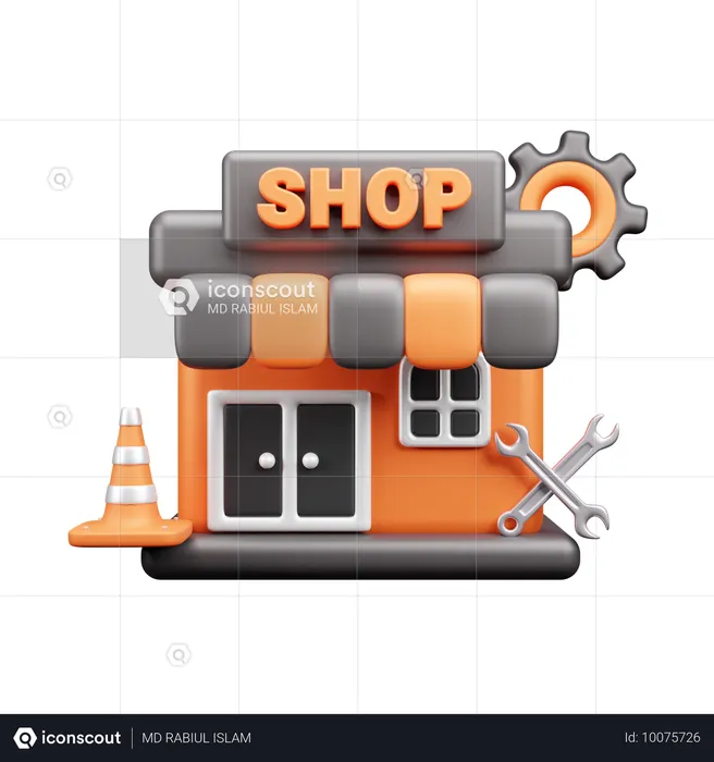 Centre de service  3D Icon