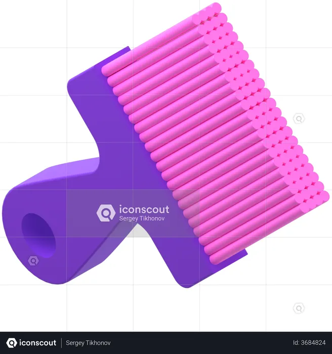 Cepillo de limpieza  3D Illustration