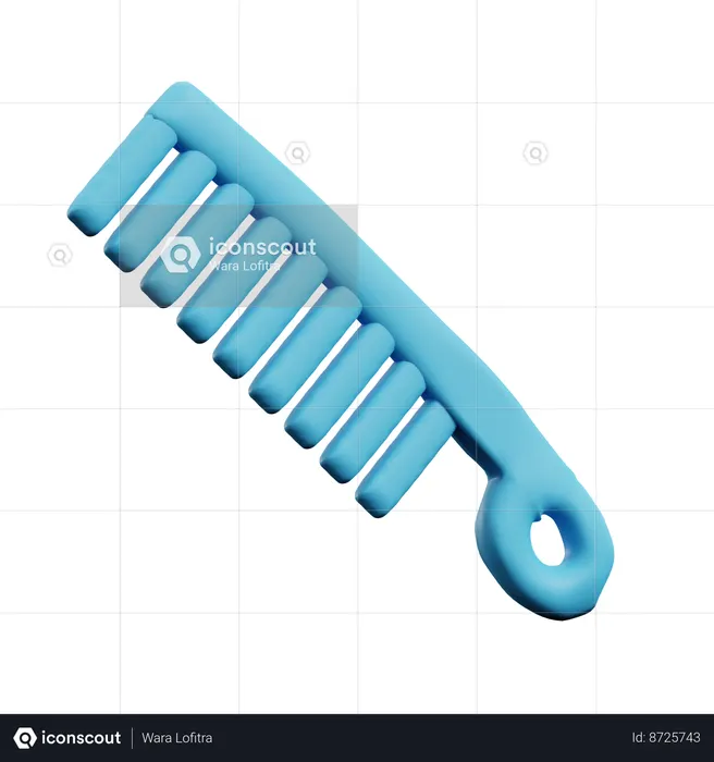 Cepillo de pelo  3D Icon