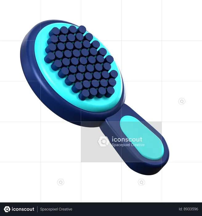 Cepillo de pelo  3D Icon