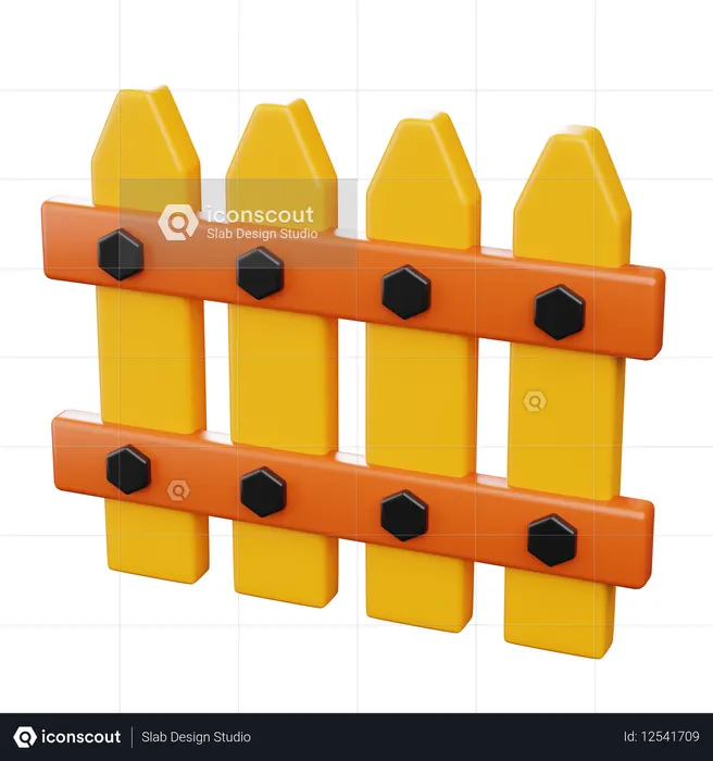 Cerca de madeira  3D Icon