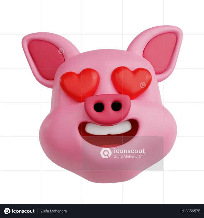 Cerdo Emoji 3D Icon