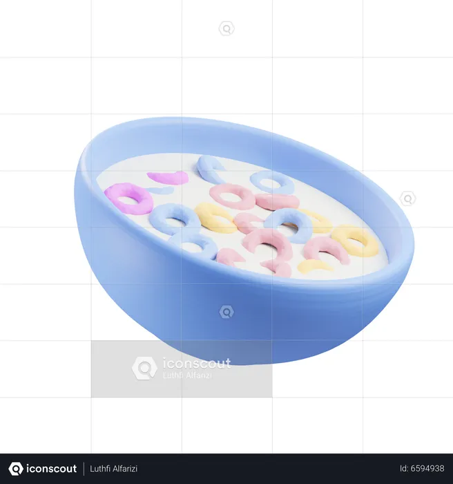 Cereal  3D Icon