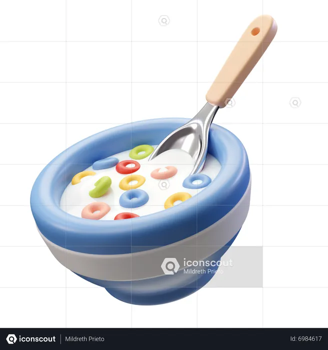 Cereal  3D Icon