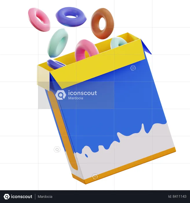 Cereal Package  3D Icon