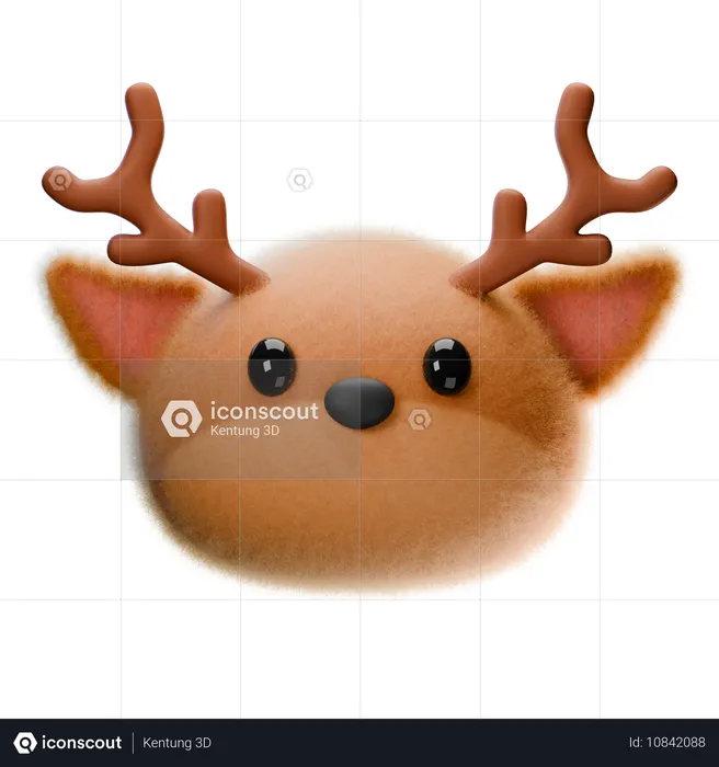 Cerf  3D Icon