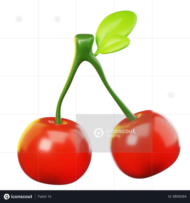 Cerises  3D Icon